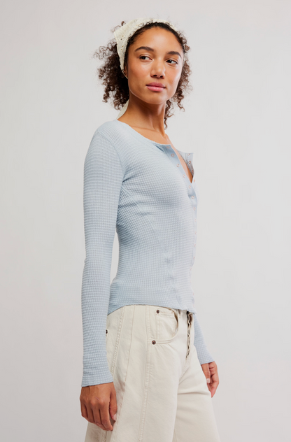 Free People - Going Places Cardi - PEARL BLUE