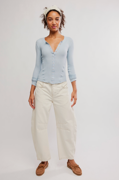 Free People - Going Places Cardi - PEARL BLUE