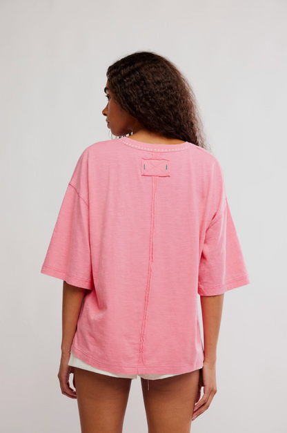 Free People - In Spring Tee - PINK POPPY COMBO