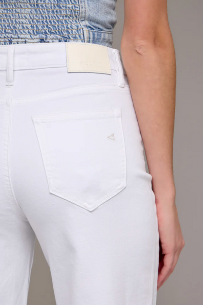 Hidden - Nori White Clean Cropped Wide Leg Jeans