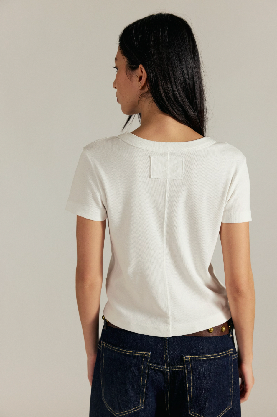 Free People - Atlas Cotton Crew Baby Tee - Clean Ivory