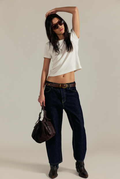 Free People - Atlas Cotton Crew Baby Tee - Clean Ivory