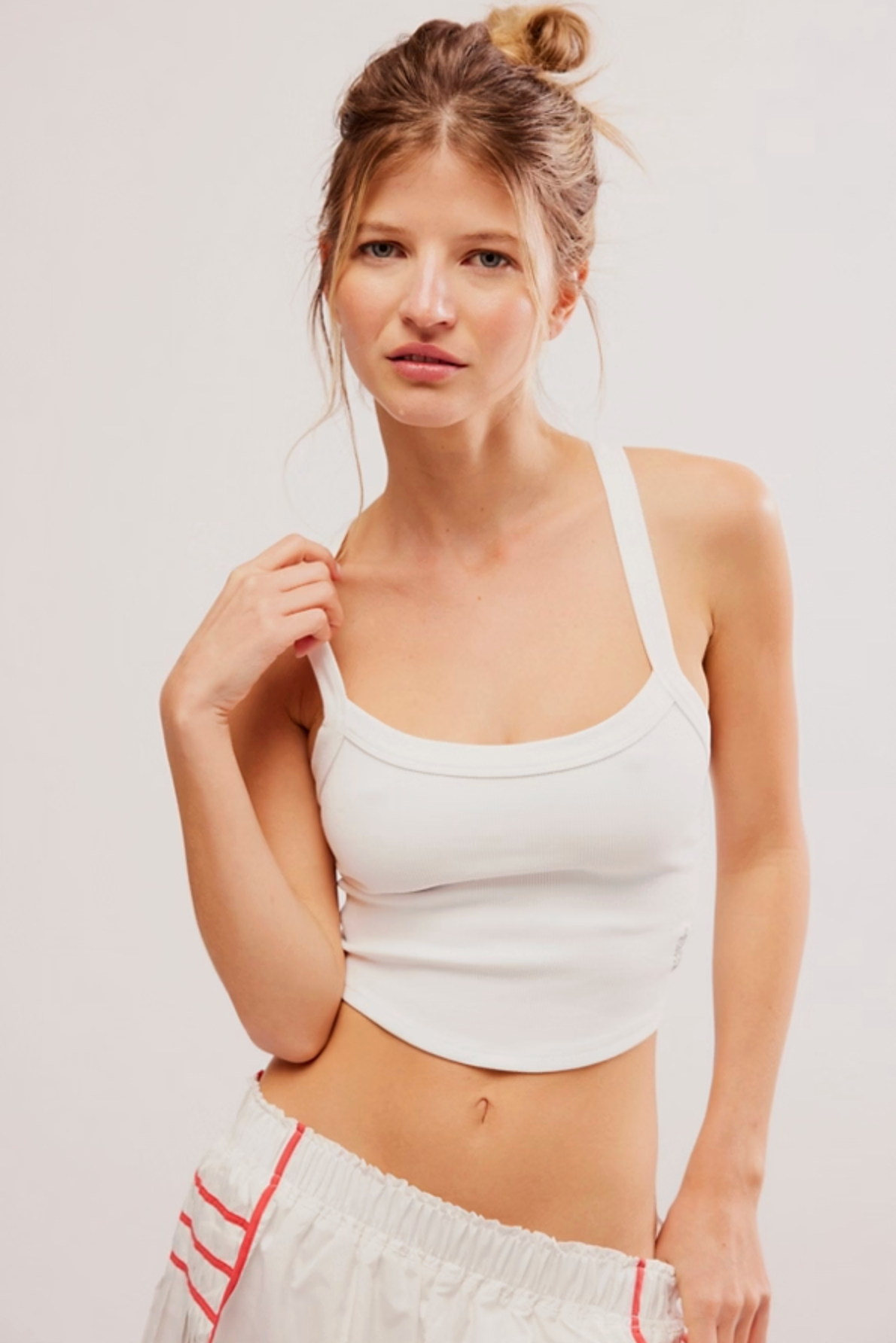 Free People - All Clear Solid Cami - WHITE