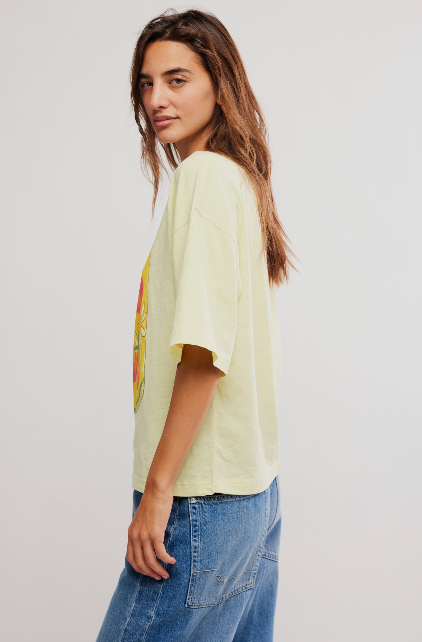 Free People - In Spring Tee - LEMON WATER COMBO