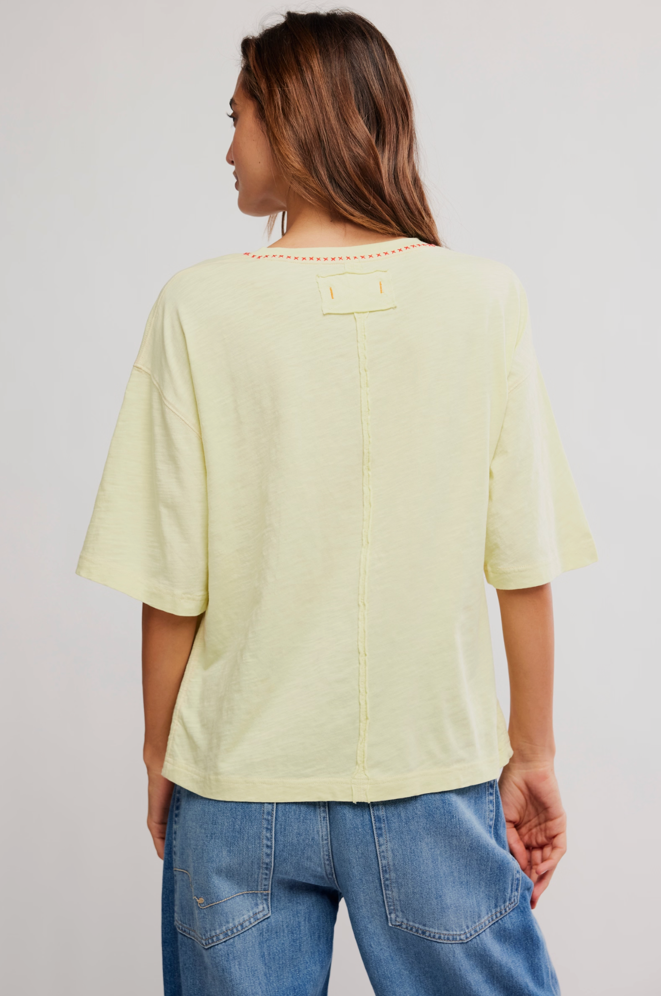 Free People - In Spring Tee - LEMON WATER COMBO