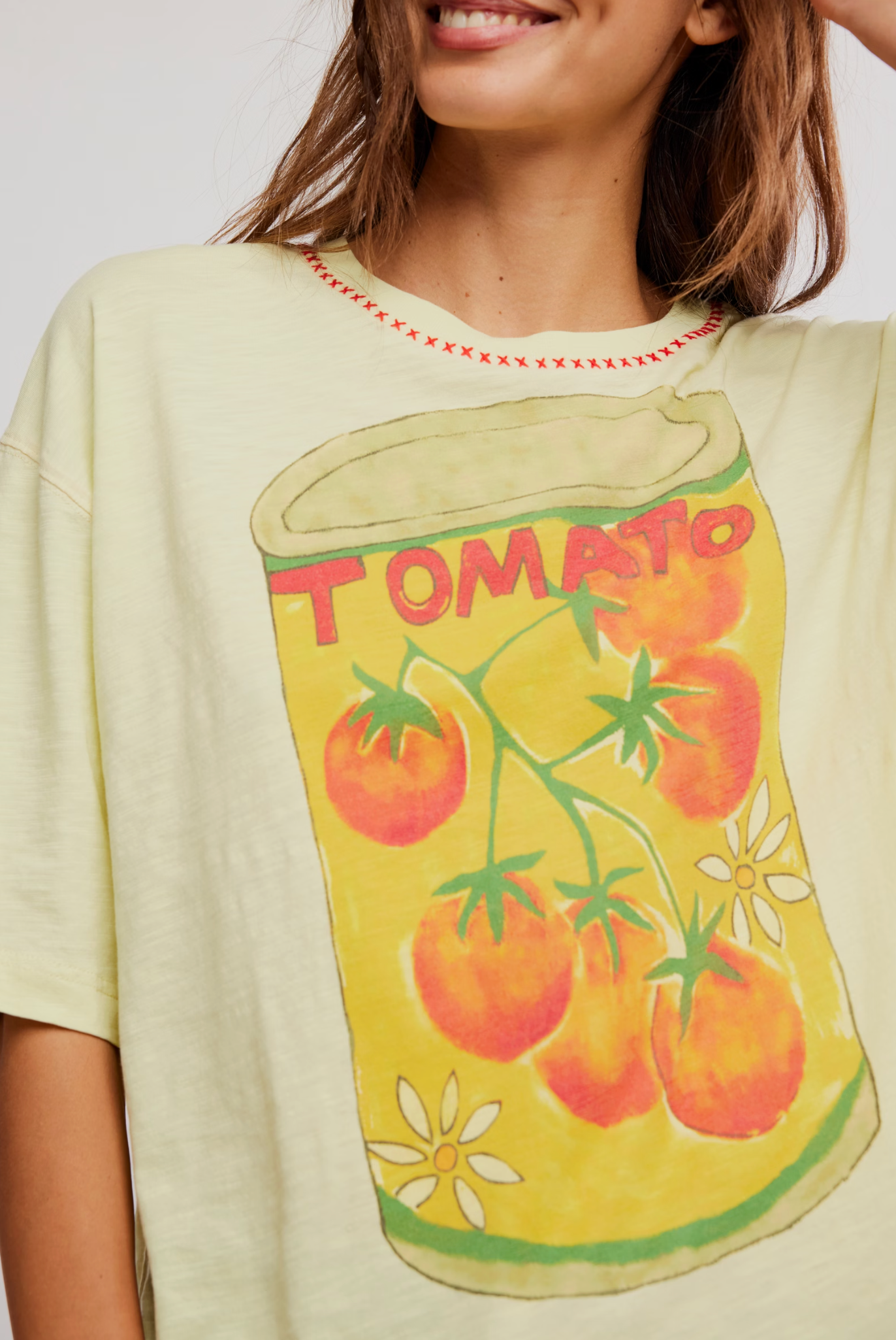 Free People - In Spring Tee - LEMON WATER COMBO