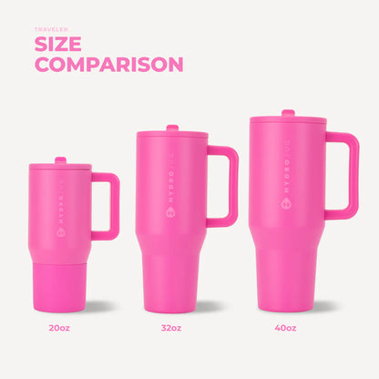 HydroJug - Razzle (Hot Pink) - Traveler 40oz.