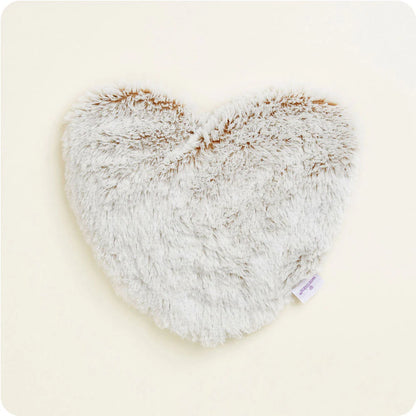Warmies® heart-shaped plush heating pad infused with calming French lavender, designed to be heated or chilled for soothing comfort, muscle relief, and cozy relaxation.