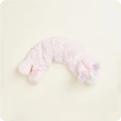 Warmies® plush unicorn wrap infused with calming French lavender, designed to be heated or chilled for soothing comfort, relaxation, and cozy relief for the neck and shoulders.