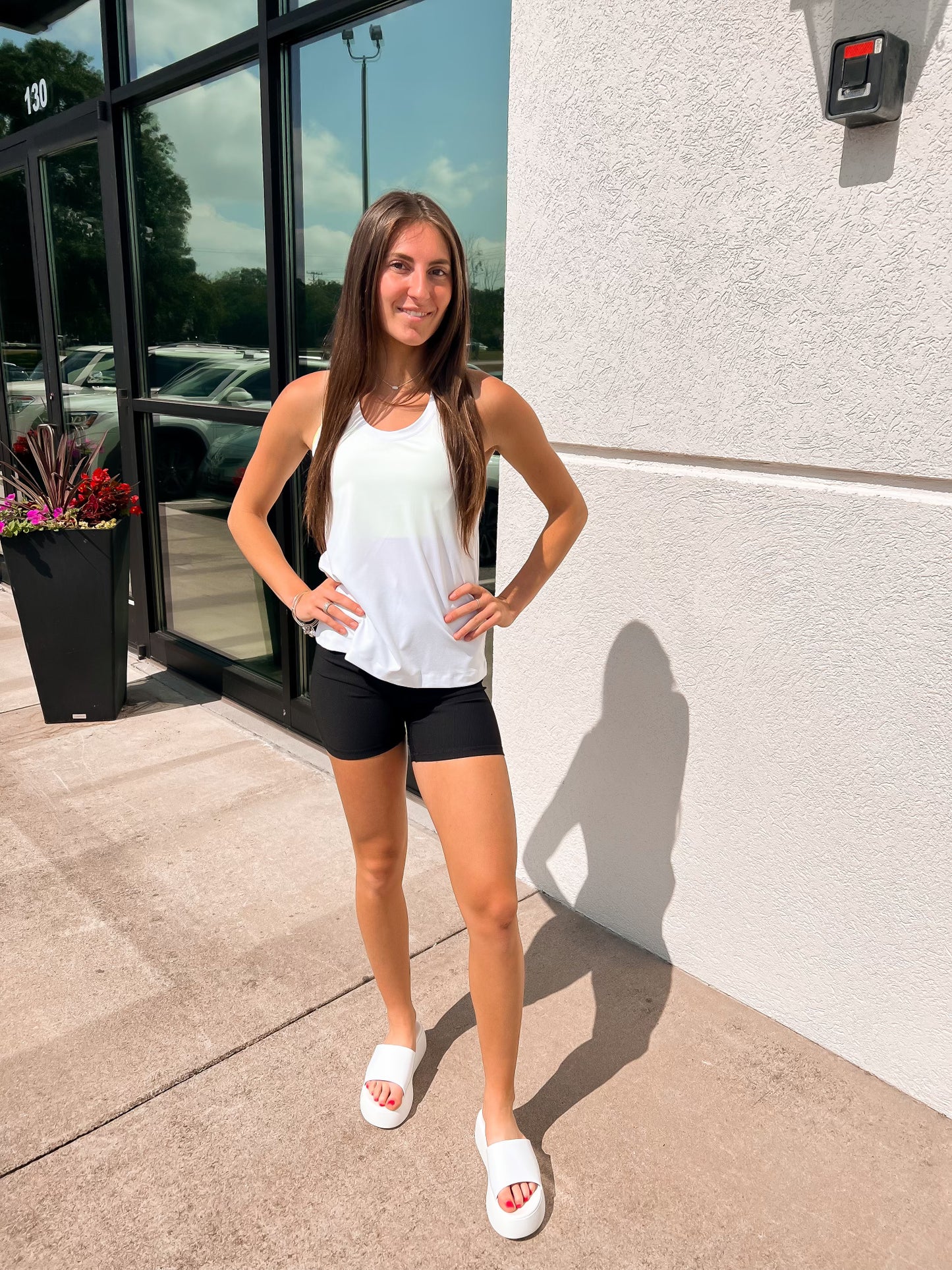 Swifty Racerback Tank - WHITE