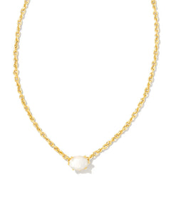 Kendra Scott - Cailin Gold Pendant Necklace-  Ivory Mother-of-Pearl
