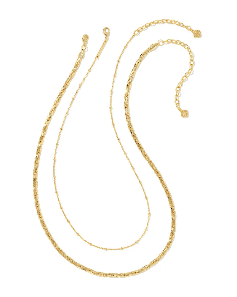 Kendra Scott - Carson Set of 2 Chain Necklace in Gold