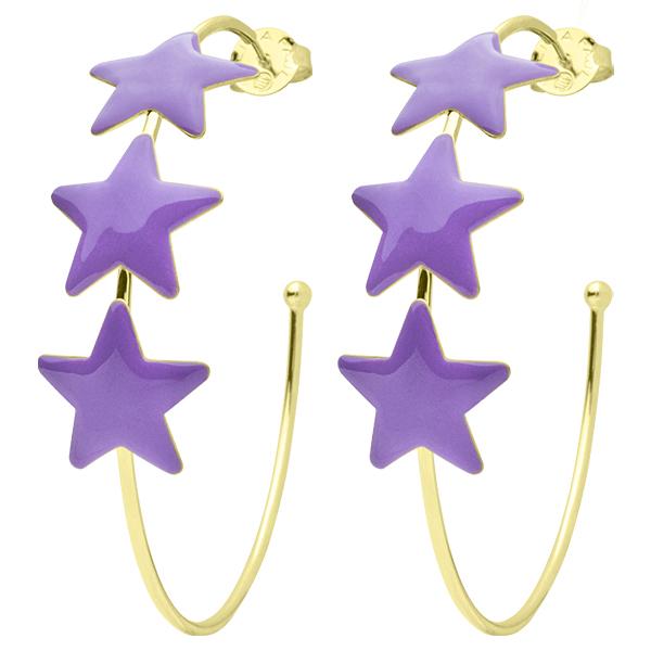 Sheila Fajl - Game Day Silvina Star Hoops - PURPLE