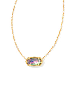 Kendra Scott-Elisa Gold Pendant Necklace - Lilac Abalone