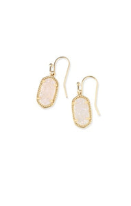 Kendra Scott - Lee Gold Drop Earrings in Iridescent Drusy