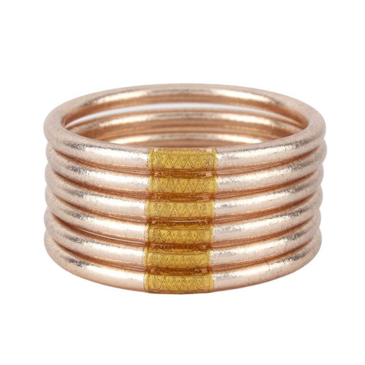 BuDhaGirl - CHAMPAGNE - All Weather Bangles® (AWB®) - Set of 6