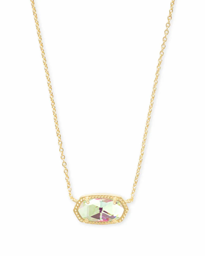 Kendra Scott - Elisa Gold Pendant Necklace - Dichroic Glass