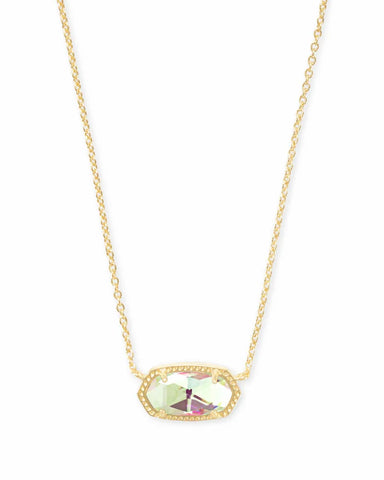 Kendra Scott - Elisa Gold Pendant Necklace - Dichroic Glass
