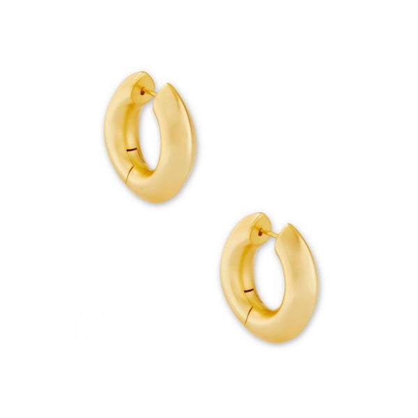 Kendra Scott Mikki Hoop Earrings- BIG - Gold-Plated