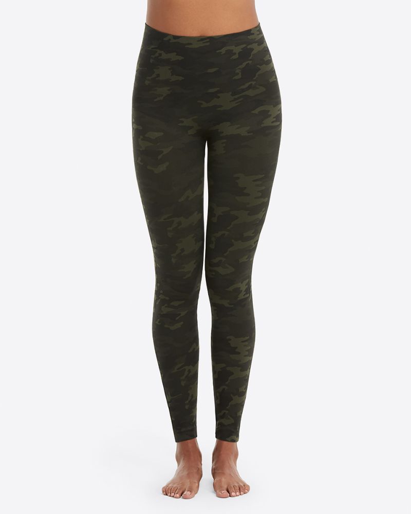 Spanx - Look At Me Now Leggings - GREEN CAMO
