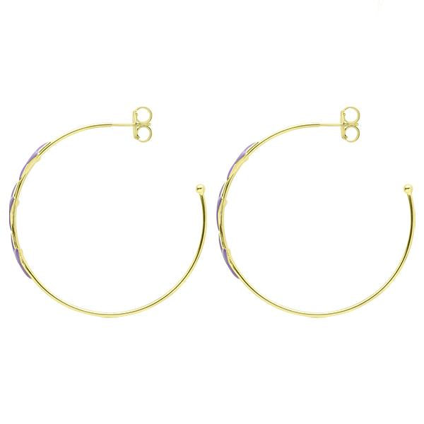 Sheila Fajl - Game Day Silvina Star Hoops - PURPLE