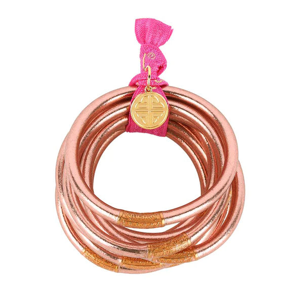 BuDhaGirl All Weather Bangles- ROSE GOLD (Set of 9)