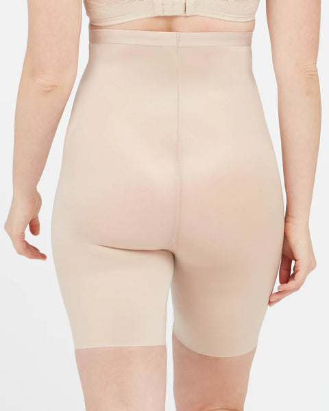 Spanx - Thinstincts® 2.0 High-Waisted Mid-Thigh Short - CHAMPAGNE BEIGE