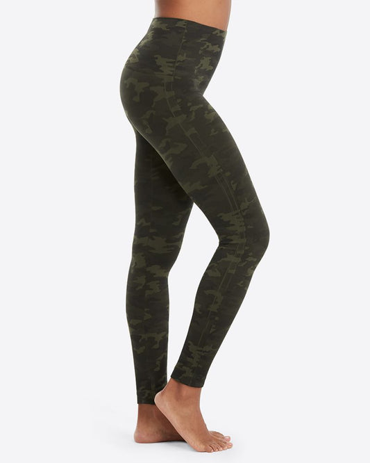 Spanx - Look At Me Now Leggings - GREEN CAMO