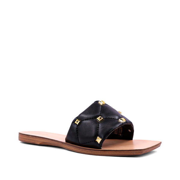 Traveler Studded Sandal - BLACK