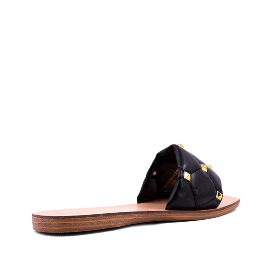 Traveler Studded Sandal - BLACK