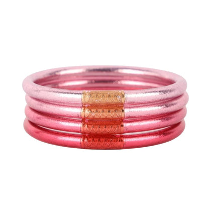 BuDhaGirl - CAROUSEL PINK - All Weather Bangles® (AWB®) - Set of 4