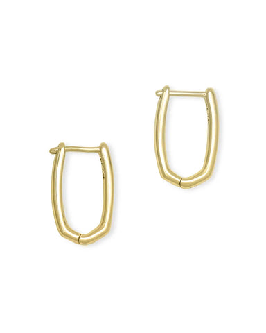 Kendra Scott-Ellen Huggie Earrings- 18K GOLD VERMEIL